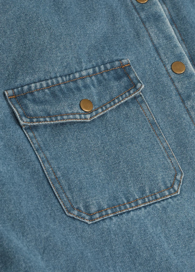 Women's Classic Fleece Lined Denim Shirt Jacket