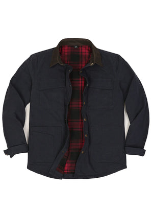 Men's Workwear Inspired Flannel Lined Barn Jacket, 8.3 oz