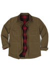 Men's Workwear Inspired Flannel Lined Barn Jacket, 8.3 oz
