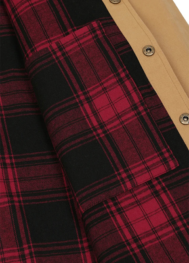 Men's Workwear Inspired Flannel Lined Barn Jacket, 8.3 oz