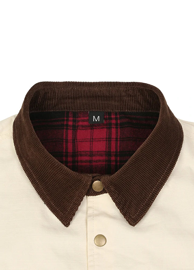 Men's Workwear Inspired Flannel Lined Barn Jacket, 8.3 oz