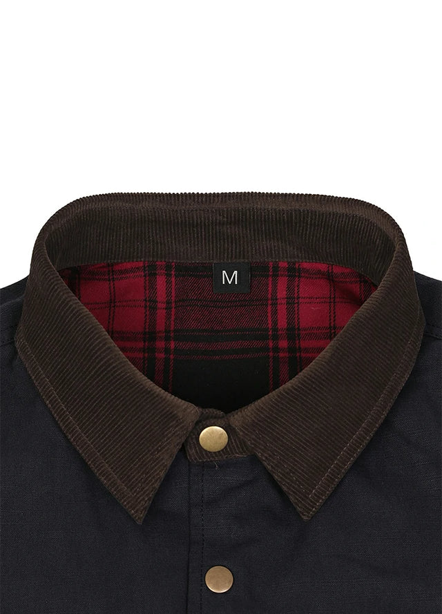 Men's Workwear Inspired Flannel Lined Barn Jacket, 8.3 oz