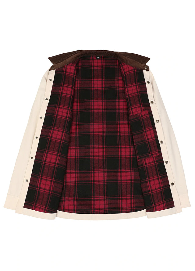 Men's Workwear Inspired Flannel Lined Barn Jacket, 8.3 oz