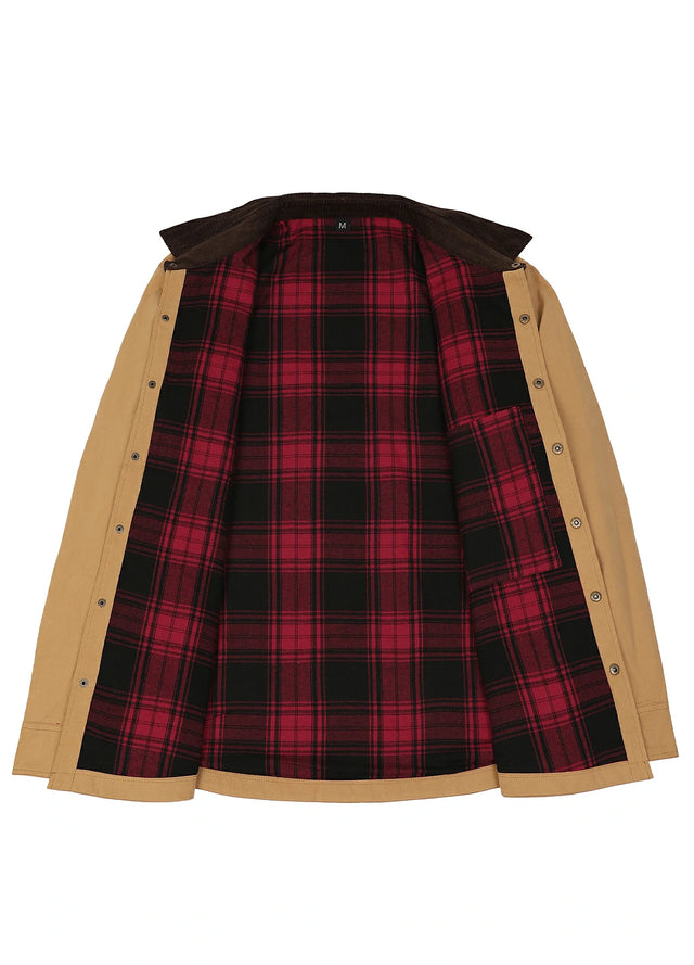 Men's Workwear Inspired Flannel Lined Barn Jacket, 8.3 oz