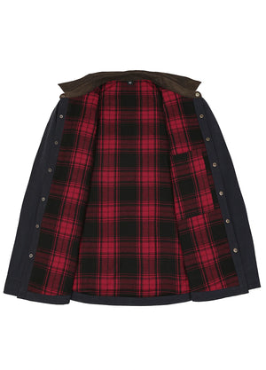 Men's Workwear Inspired Flannel Lined Barn Jacket, 8.3 oz