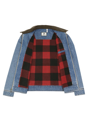 Women's Denim Detroit Jacket, Fleece Lined