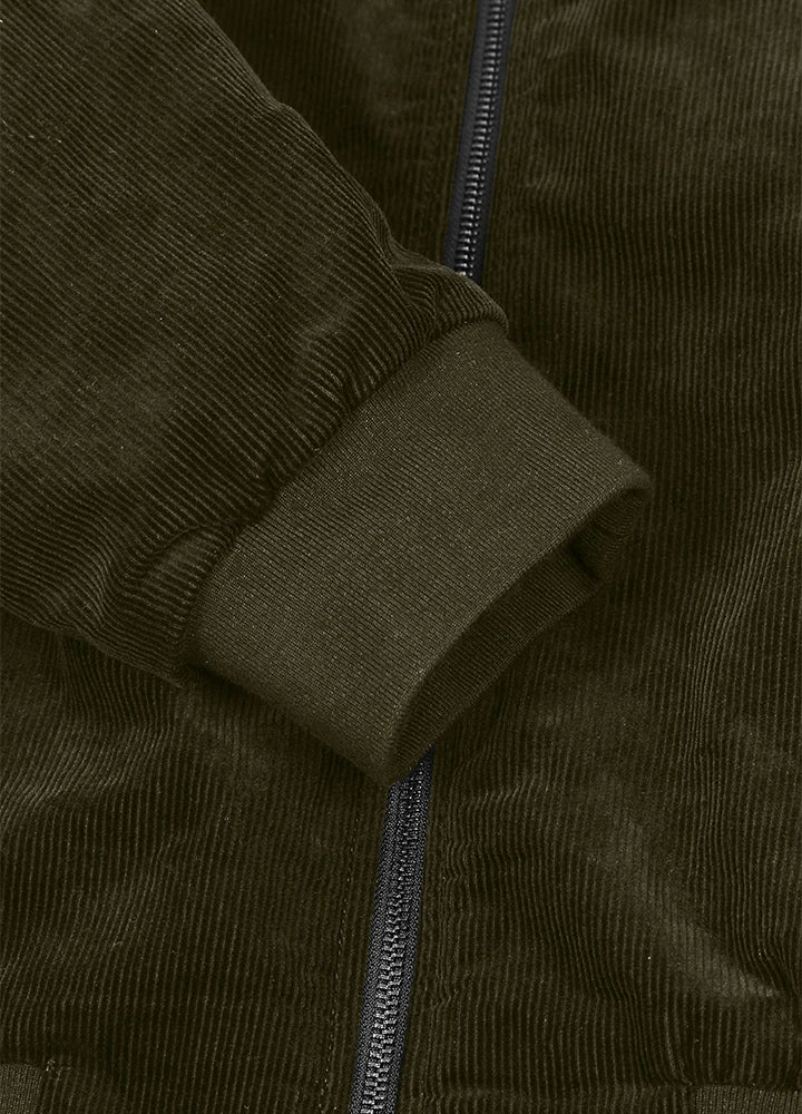 Men's Classic Harrington Quilted Lined Corduroy Jacket