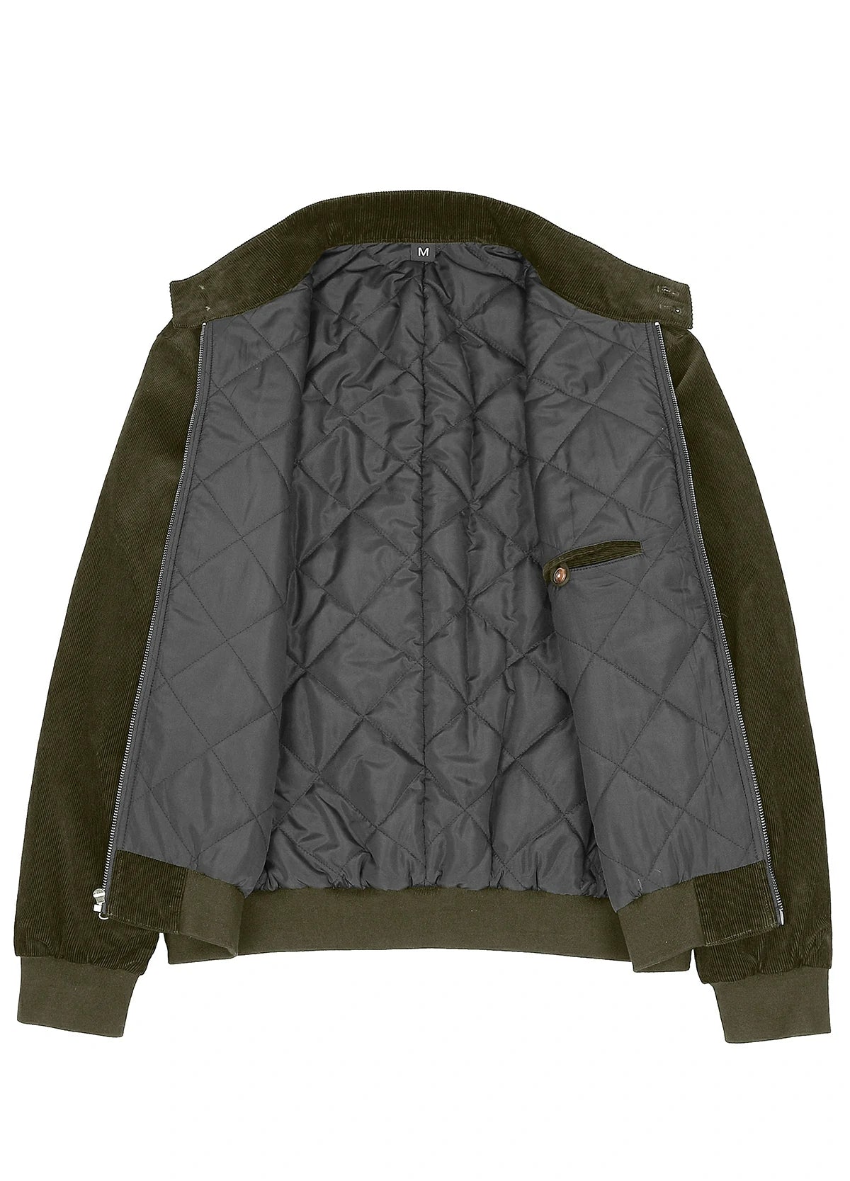 Men's Classic Harrington Quilted Lined Corduroy Jacket