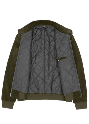 Men's Classic Harrington Quilted Lined Corduroy Jacket