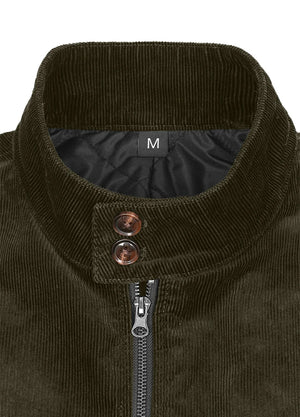 Men's Classic Harrington Quilted Lined Corduroy Jacket