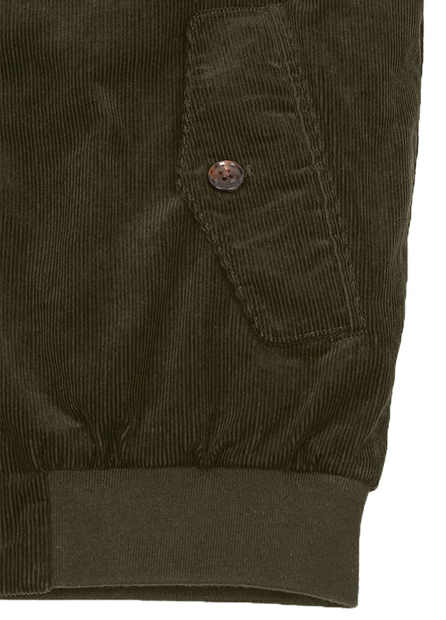 Men's Classic Harrington Quilted Lined Corduroy Jacket