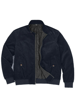 Men's Classic Harrington Quilted Lined Corduroy Jacket