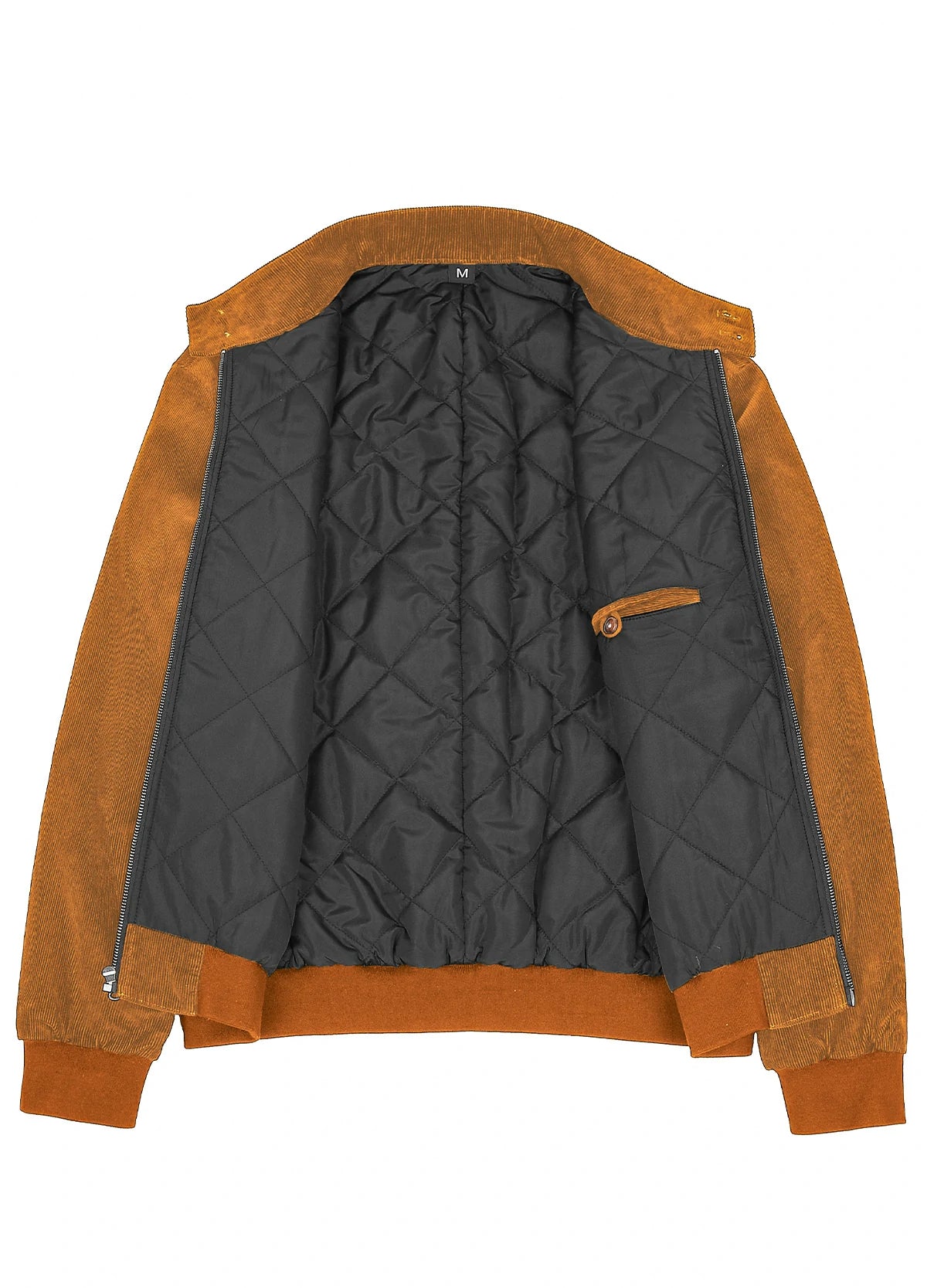 Men's Classic Harrington Quilted Lined Corduroy Jacket