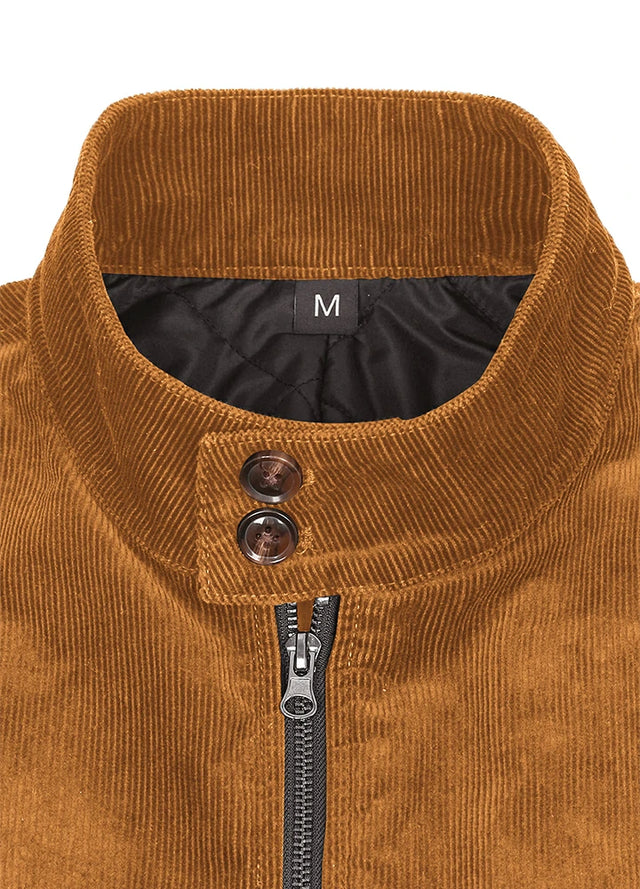 Men's Classic Harrington Quilted Lined Corduroy Jacket