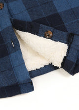 Women's Sherpa Lined Flannel Jacket with Hood, Button Up Plaid