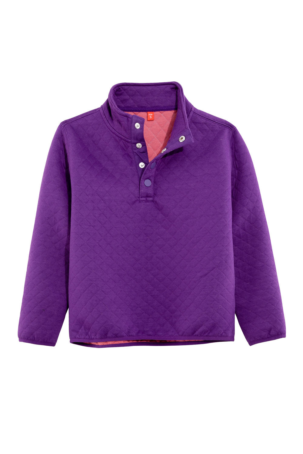Girls Ultra Soft Quilted 1/4 Snap Fleece Pullover Mountain Outdoor Shirt