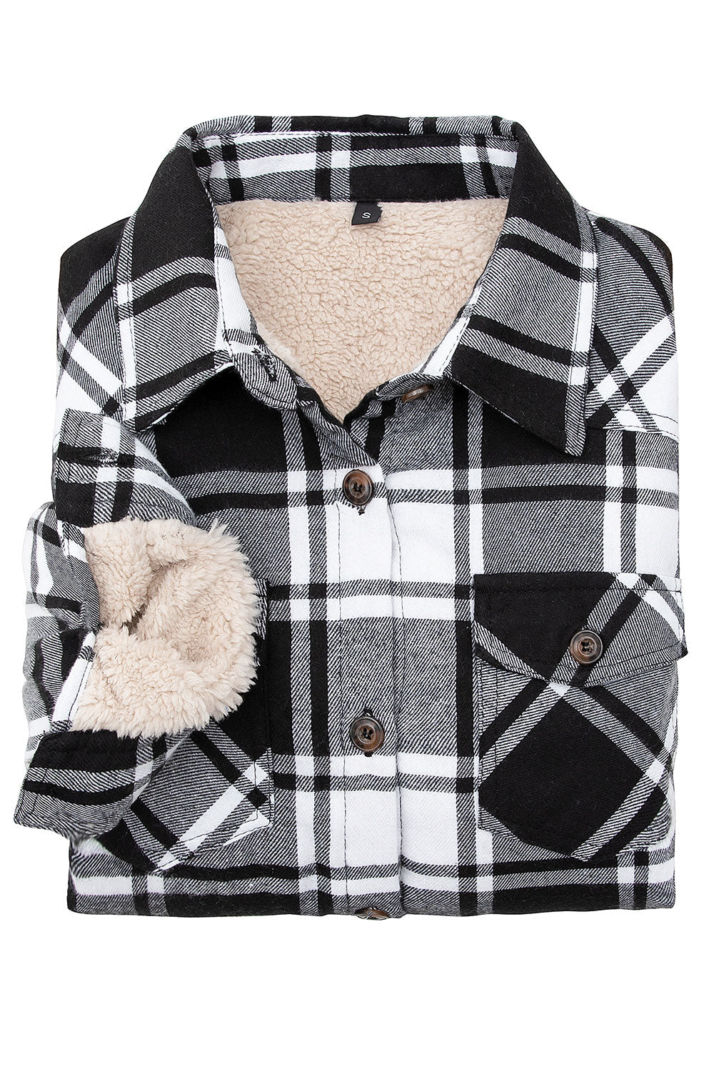black and white plaid tunic