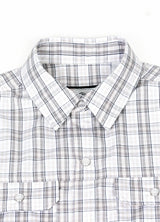 Detailed view of collar on cloud whisper western vest for kids