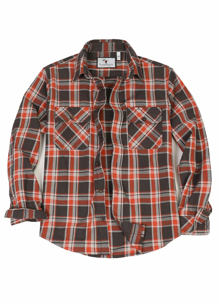 Men's Free Swingin' Workwear Flannel Shirt,100% Cotton
