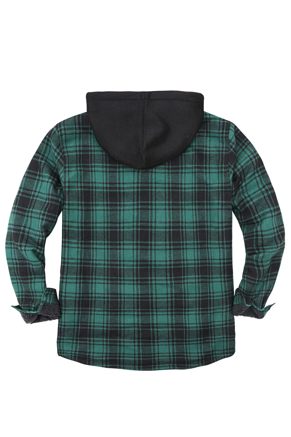 Matching Family Outfits - Men's Green Plaid Zip Up Hooded Jacket ...