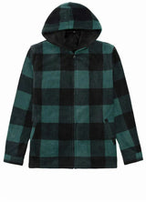 FlannelGo Men s Fleece Lined Zip Up Hoodie Red XL