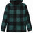 Front view of men's green fleece lined hoodie