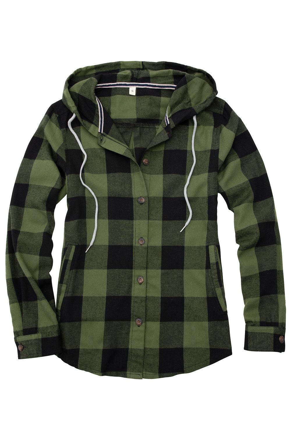 Storm Fighter Hooded Quilted Plaid Shirt Double Extra Large