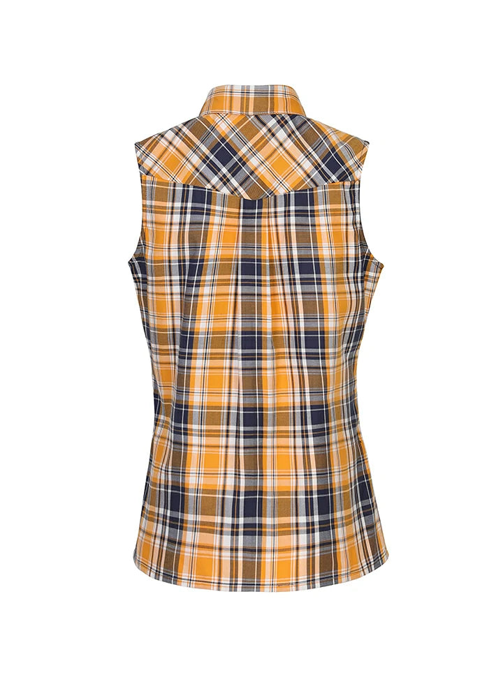 Women's Breathable Plaid Vest, 100% Cotton