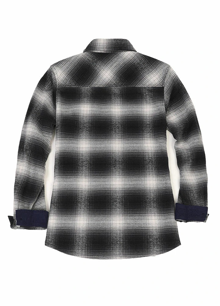 Women's Midweight Plaid Flannel Shirt,100% Cotton,8 oz