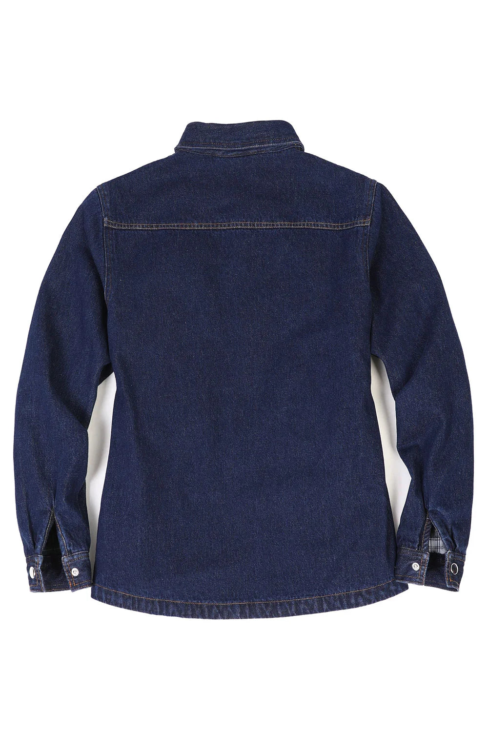 Women's Flannel-Lined Denim Shirt Jacket,Snap Jean Shacket