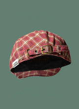 Women's Vintage Plaid Beret Hat