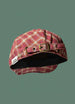 Women's Vintage Plaid Beret Hat