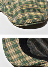 Women's Vintage Plaid Beret Hat