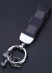 Leather Car Keychain, Anti-Lost D-Ring