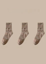 3 Pairs of Men's Vintage Crew Socks