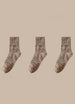 3 Pairs of Men's Vintage Crew Socks