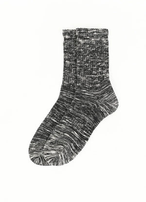 Men's Vintage Slub Cotton Textured Crew Socks