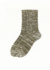Men's Vintage Slub Cotton Textured Crew Socks