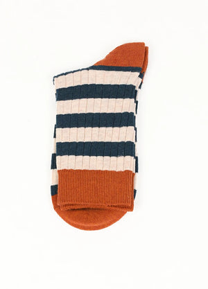 Men's Casual Double-Cylinder Ribbed Crew Socks