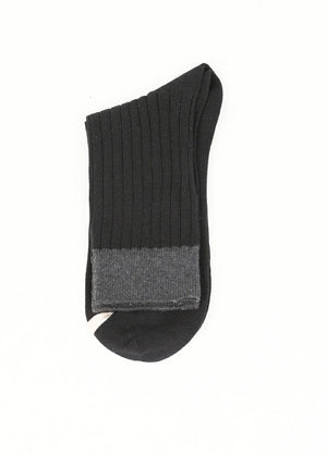 Men's Casual Double-Cylinder Ribbed Crew Socks