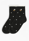 Women's Garden Poetic Embroidery Cotton Socks - Combo Set