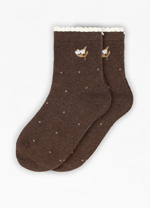 Women's Garden Poetic Embroidery Cotton Socks - Combo Set