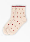 Women's Garden Poetic Embroidery Cotton Socks - Combo Set