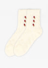 Women's Garden Poetic Embroidery Cotton Socks - Combo Set