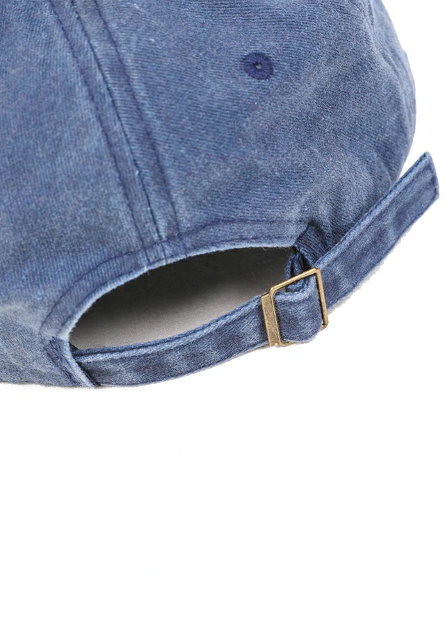 Vintage Washed Embroidered Baseball Cap