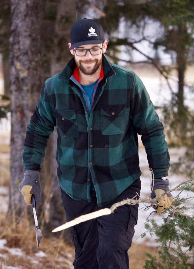 Men s Warm Sherpa Lined Flannel Plaid Shirt Jacket FlannelGo
