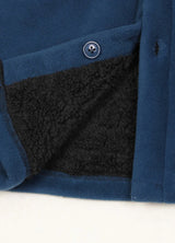 Men's Warm Sherpa Lined Fleece Shirt Jacket