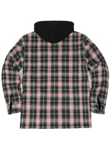 Men's Thicken Plaid Hooded Flannel Jacket with Quilted Lined