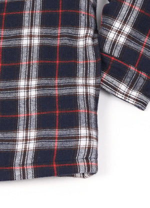 Men's Thicken Plaid Hooded Flannel Shirt Jacket with Quilted Lined