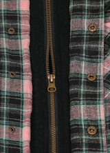 Men's Thicken Plaid Hooded Flannel Jacket with Quilted Lined